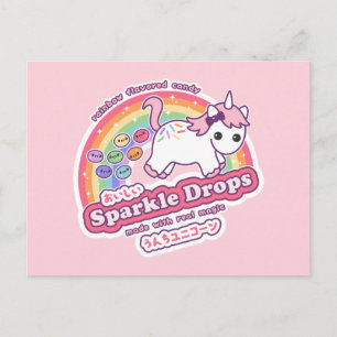 Cartão Postal Unicorn Poop Candy