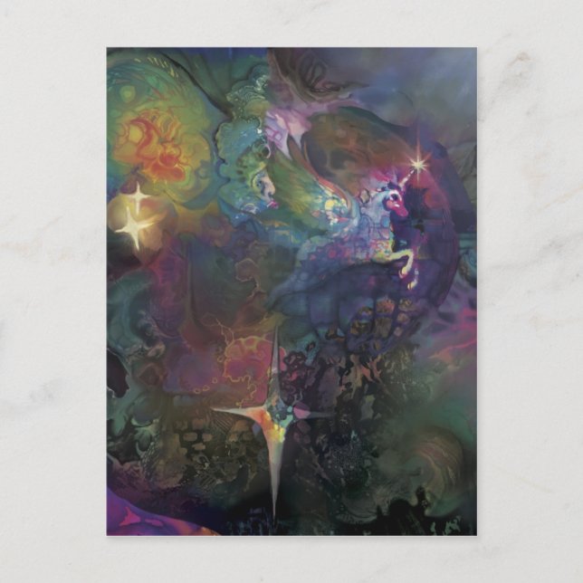 Cartão Postal Unicórnio*** (Frente)