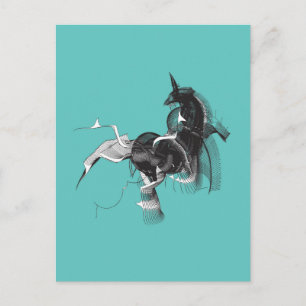 Cartão Postal Unicórnio Digital