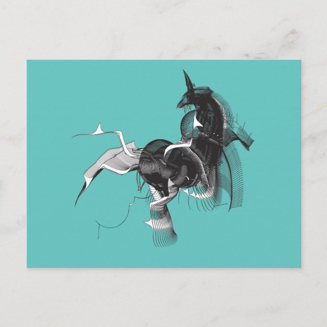 Cartão Postal Unicórnio Digital (Frente)