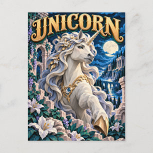 Cartão Postal Unicórnio, Monstro de Corte de Papel