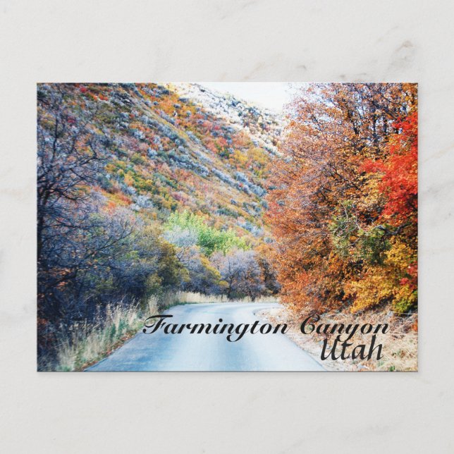 Cartão Postal Unidade Cênica de Farmington Canyon Utah (Frente)