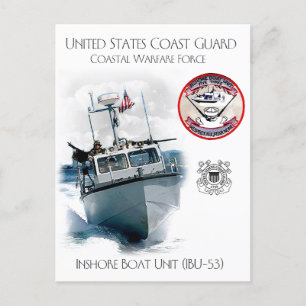 Cartão Postal Unidade de Barcos Costeiros USCG IBU-53
