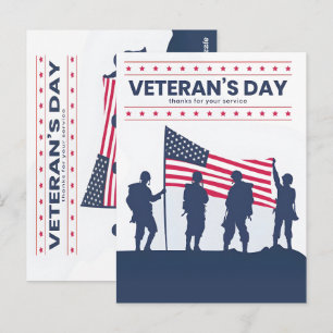 Cartão Postal Unidos na Gratidão no Dia dos Veteranos de 2025