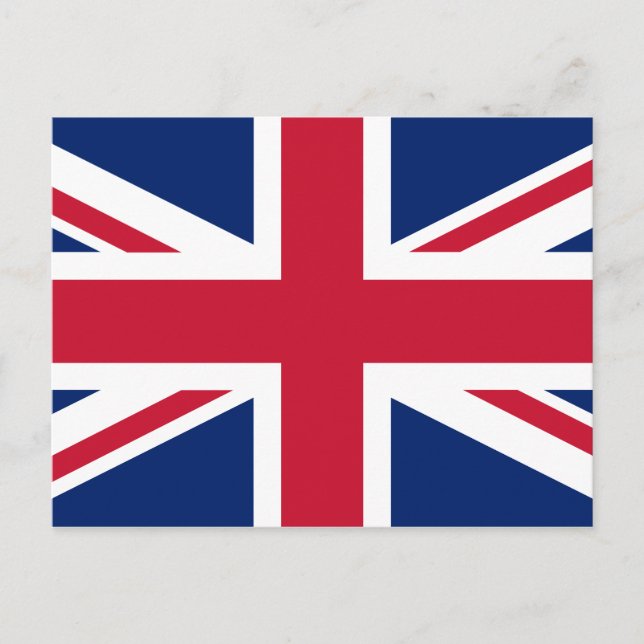 Cartão Postal Union Jack British Flag (Frente)