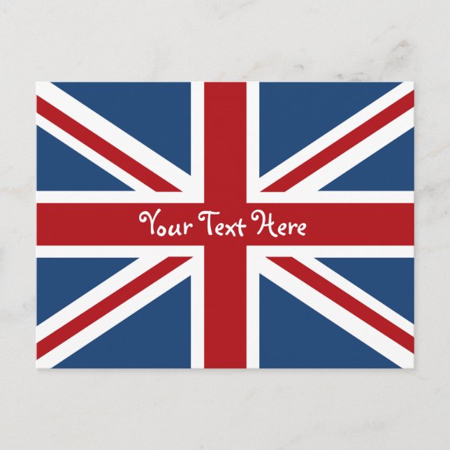 Cartão Postal Union Jack British Flag (Frente)
