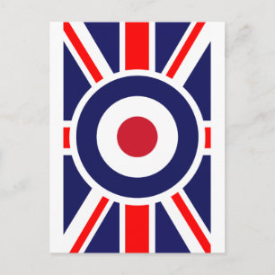 Cartão Postal Union Jack Mods England Target