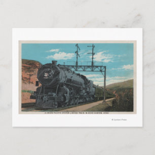 Cartão Postal Union Pacific Train, Echo Canyon, Utah