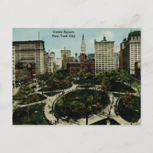 Cartão Postal Union Square, Nova Iorque Vintage