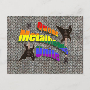 Cartão Postal Unir Metalhead da Fila
