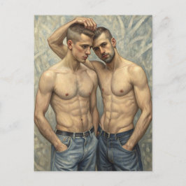 Cartão Postal United Stance: An Embrace of Modern Affection