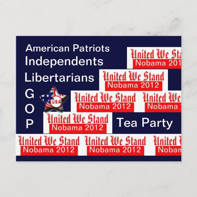 Cartão Postal United We Stand (Frente)