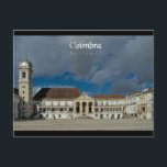 Cartão Postal Universidade de Coimbra - Viagem Art<br><div class="desc">Universidade de Coimbra - Imagem de Viagem,  capturada na praça icônica da Universidade de Coimbra,  em Portugal</div>