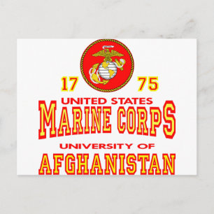 Cartão Postal Universidade dos Estados Unidos Marine Corps Afega