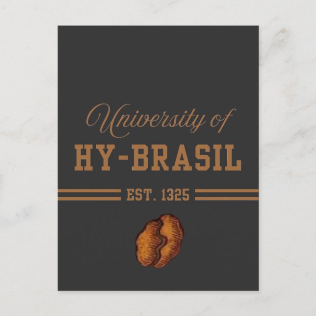 Cartão Postal University of Hy-Brasil, Est. 1325 (Frente)