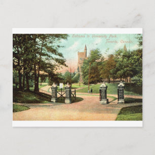 Cartão Postal University Park, Toronto Canada 1907 Vintage