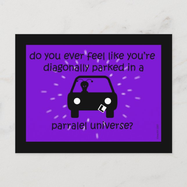 Cartão Postal universo paralelo (Frente)