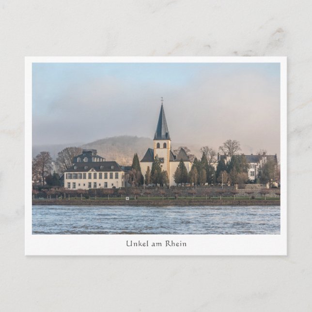 Cartão Postal Unkel Renânia Alemanha (Frente)