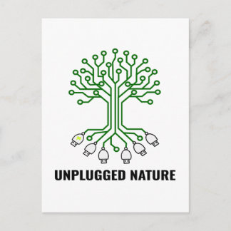 Cartão Postal Unplugged Nature Circuit Tree USB