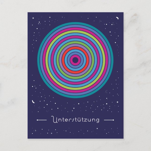 Cartão Postal Unterstützung (Frente)