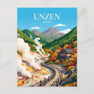 Cartão Postal Unzen Japão