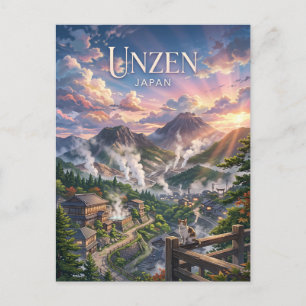 Cartão Postal Unzen Japão
