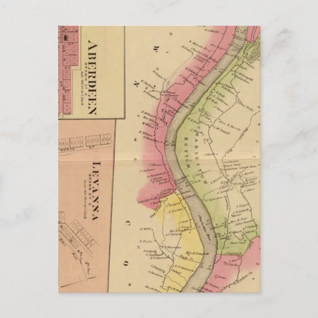 Cartão Postal Upper Ohio River e Valley 2 (Frente)