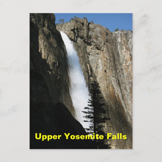 Cartão Postal Upper Yosemite Falls, na Califórnia (Frente)