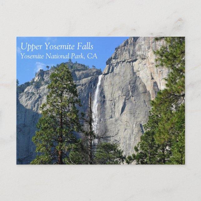 Cartão Postal Upper Yosemite Falls, Parque Nacional de Yosemite, (Frente)