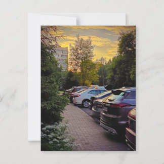 Cartão Postal Urbano da Serenidade Dourada – Perso