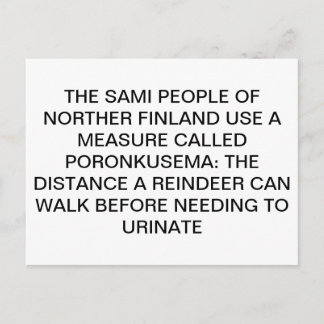 Cartão Postal Urining Reindeer