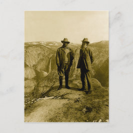 Cartão Postal Ursinho Roosevelt e John Muir no Glacier Point