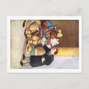 Cartão Postal Ursinho Roosevelt e Roosevelt Bear Cowboys