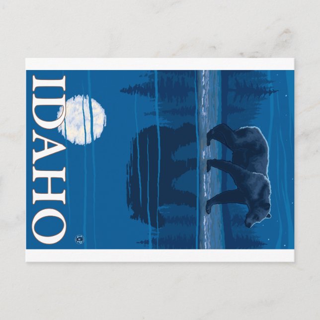 Cartão Postal Urso à Lua - Idaho (Frente)