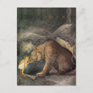 Cartão Postal Urso Beijo