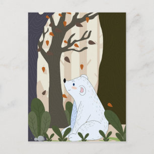 Cartão Postal Urso Bonito