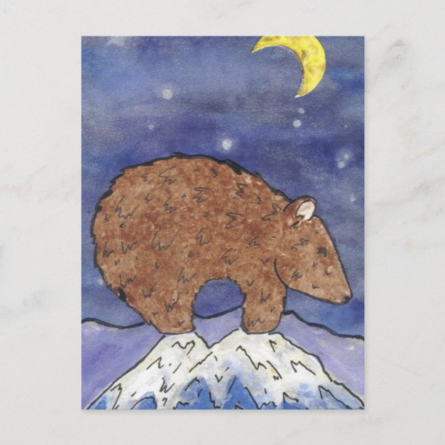 Cartão Postal Urso da Meia-Noite (Frente)