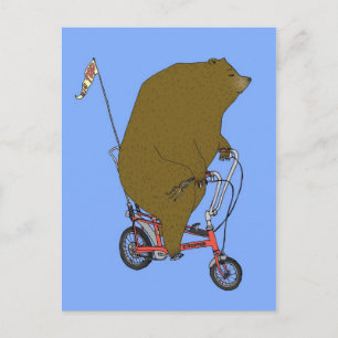 Cartão Postal Urso de Circo