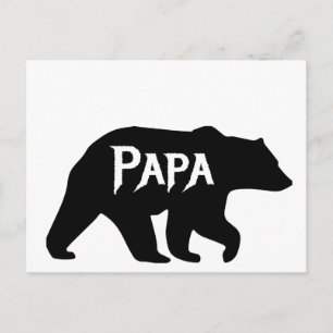 Cartão Postal Urso de PAPA, Pai, Pai, Dia do Pai