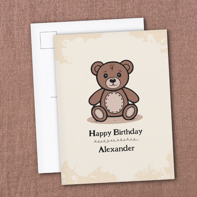 Cartão Postal Urso de pelúcia (Teddy Bear Postcard)