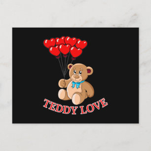 Cartão Postal Urso de Teddy Adorava Bebê Bestiço Bonito Ideia