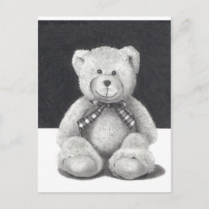 Cartão Postal Urso de Teddy no Lápis