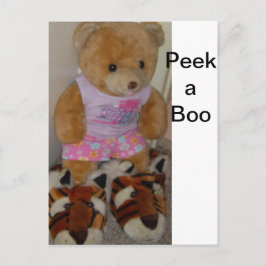 Cartão Postal "Urso de Verão em Calçados de Tigre" CricketDiane