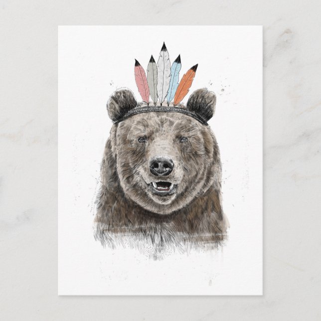Cartão Postal Urso do Festival (Frente)