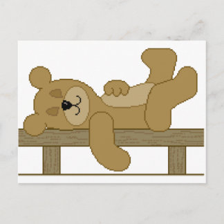 Cartão Postal Urso Dormindo