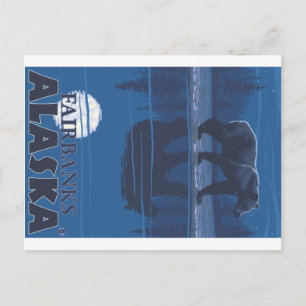 Cartão Postal Urso em Lua - Fairbanks, Alaska