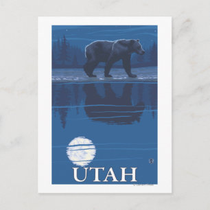 Cartão Postal Urso em MoonlightUtah