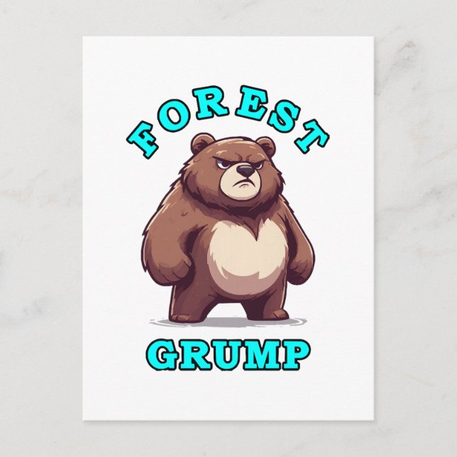 Cartão Postal Urso Engraçado (Frente)