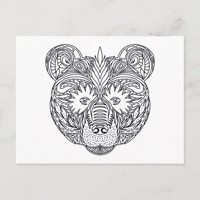 Cartão Postal Urso Inspirado (Frente)