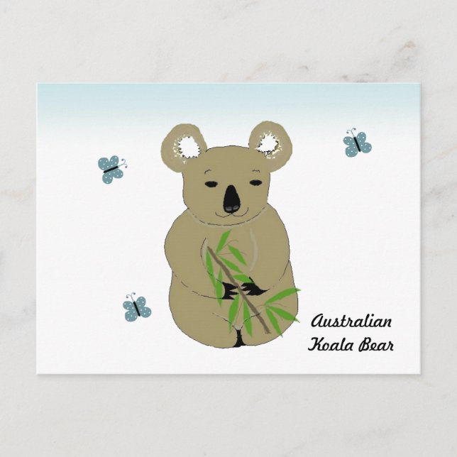 Cartão Postal Urso Koala (Frente)